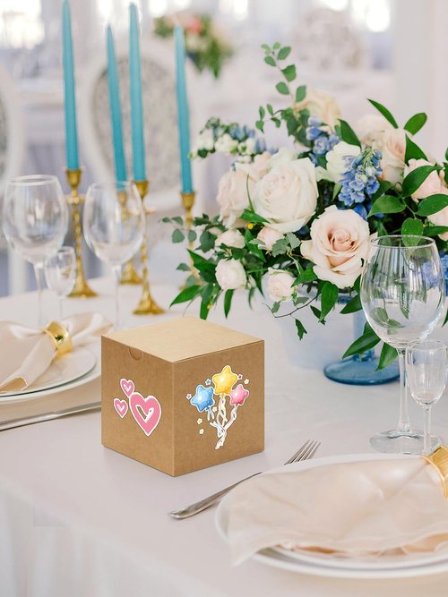 Eupako Gift Boxes - 25 Pack Brown Kraft Paper Boxes with Lids | 4x4x4 for Weddings & Parties
