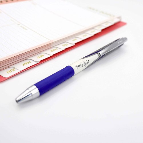 Zebra Pen Z-Grip Flight Retractable Ballpoint Pen, Bold Point, 1.2mm, Blue Ink, 12-Count (21920) - (Case of 6, 72 Count Total)
