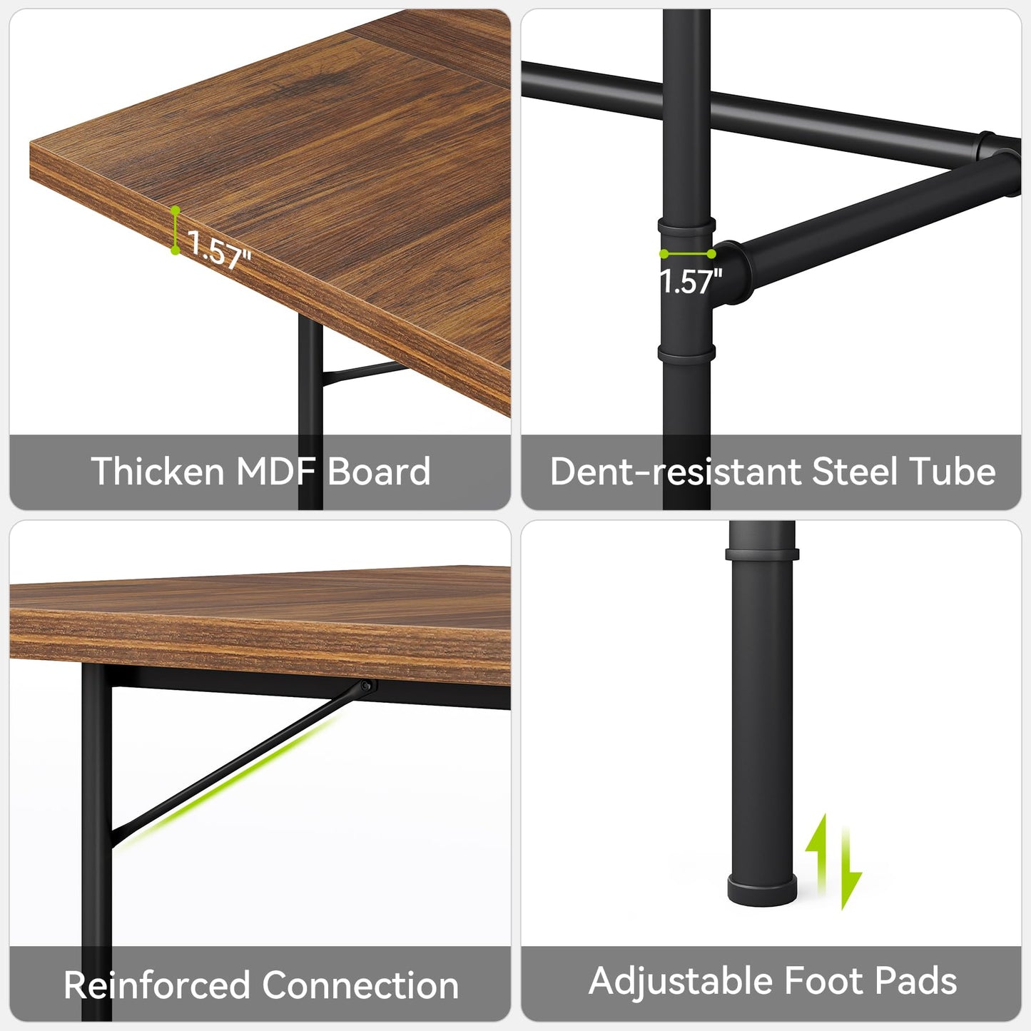 LITTLE TREE 6FT Conference Table, Rectangle 70.8" W x 35.4" D Meeting Table, Seminar Table for Office Conference Room