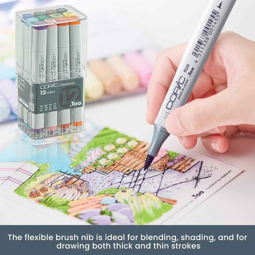 Copic Original Markers 12pc Set-Basic
