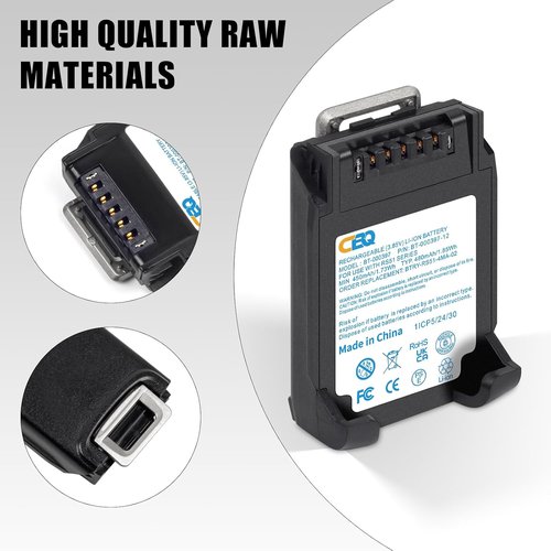 CBQ 25-Pack Zebra RS5100 Scanner Battery | Compatible with RS51, RS61, BT-000397, BT-000398