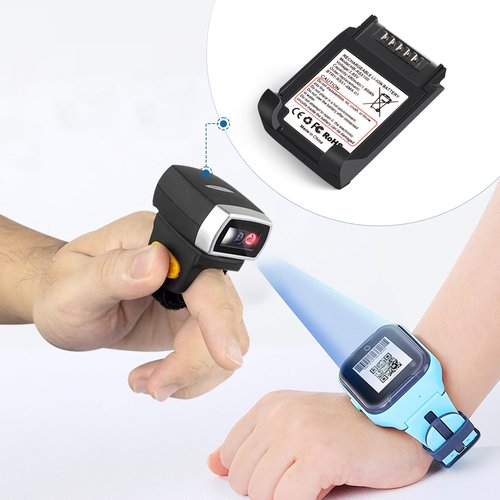 For Zebra RS5100 Scanner Battery Replacement: RS5100 RS51 BT-000397 BT-000398 2D Bluetooth Ring Scanner Battery for BTRY-RS51-7MA-01 BTRY-RS51-4MA-01 RSBT5 RS51B0 RS61 RS6100 Lithium Batteries 480mAh