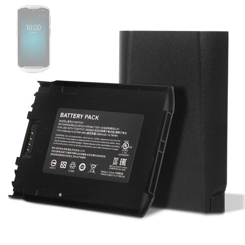 For Zebra TC57 Scanner Battery Replacement: For Zebra TC51 Battery - TC57 TC52 TC56 TC510 TC510K TC520L TC51HC TC57HO TC510K-1PAZU2P-A6 BT-000314 BTRY-TC51-44MA1-01 BTRY-TC51-4A1-01 Model Barcode