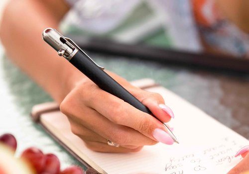 BASTION Bolt Action Pen | Carbon Fiber and Stainless Steel | Extra Black Ink Cartridge Fine Point (0.5mm) For Women and Men Gift Ballpoint Pen Combo 2 Standard Ink Refill