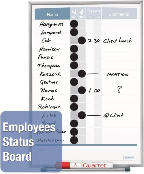 Quartet Matrix Modular Magnetic Whiteboard - 16" x 16" with Tray & Marker - Silver Aluminum Frame