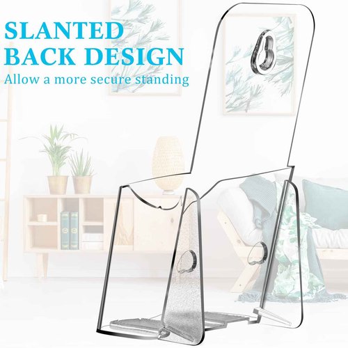 Youyole 30 Pieces Wide Acrylic Brochure Holders Plastic Flyer Display Stands Clear Literature Wall Mount Booklet Holder Brochure Rack Tabletop for Vendors Magazine Pamphlet Booklets Menu