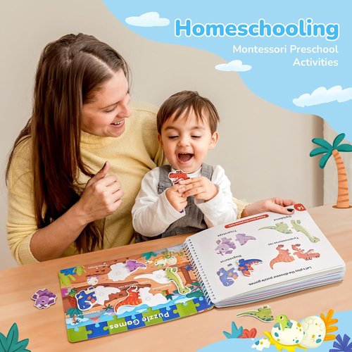 JoyCat Preschool Busy Book - Educational Learning Activities for Toddlers 3-5 | Sensory Toys & Autism Support