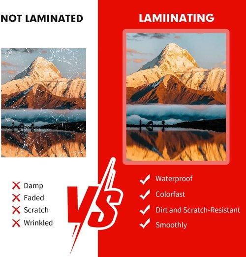 RAZCC Laminating Sheets - 100 Pack Clear Thermal Plastic Paper | 11 x 17 Inch, 3 Mil Thickness