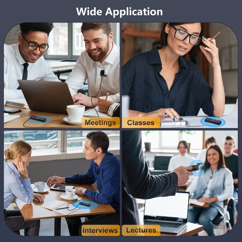 160GB Digital Voice Recorder with Playback, 1100mAh Mini Audio Recording Device for Lecture Interviews, 1536Kbps Voice Activated Recorder with Noise Reduction, Password, External Microphone
