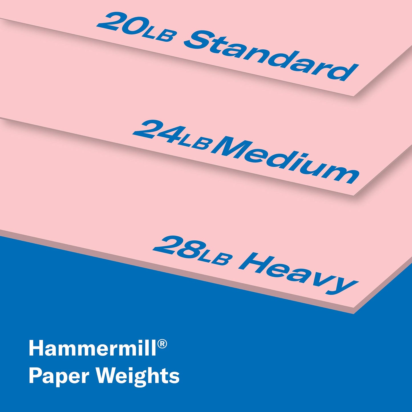 Hammermill 20 lb Pink Printer Paper, 8.5 x 11-3 Ream (1,500 Sheets) - Made in The USA, Pastel