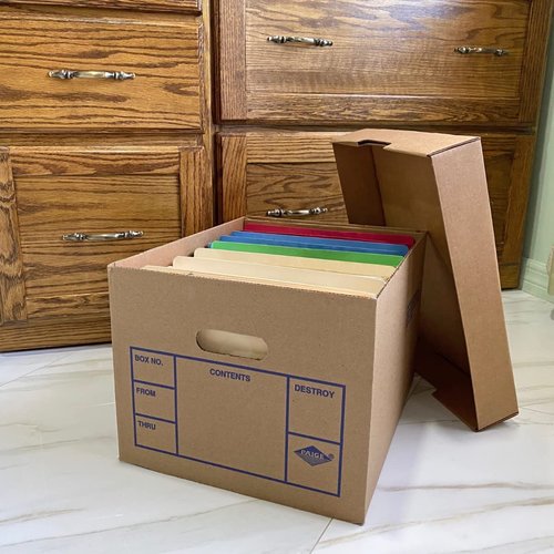 Uboxes File Storage Boxes 12 Pack 200# Strength