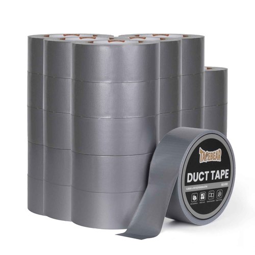 TAPEBEAR Duct Tape Heavy Duty 1.88 Inch x 30 Yards(90Feet), Silver Waterproof Tape 9mil Thick Adhesive Tape Strong, Writable, Tear by Hand for Packing, Repairs, 30 Rolls, Total 900Yards