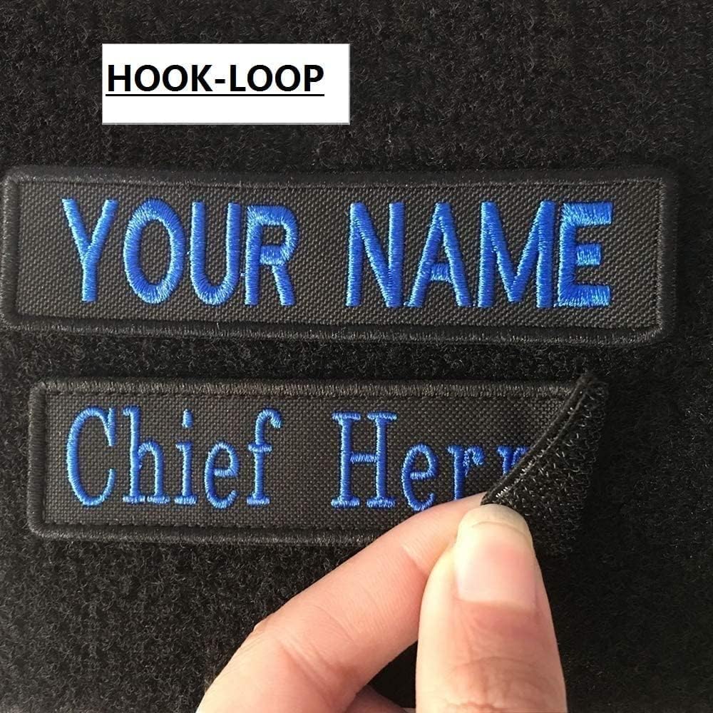 Skiennix Custom Embroidery Name Patches - Personalized Military Tapes for Clothing & Bags | 2 Pieces