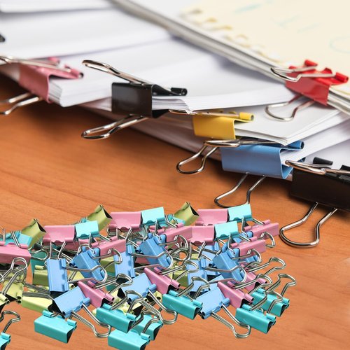 Loose-Leaf/Spring Binder - Durable Plastic, Holds 200 Sheets for Office/Home Organization-color60pcs（15mm）