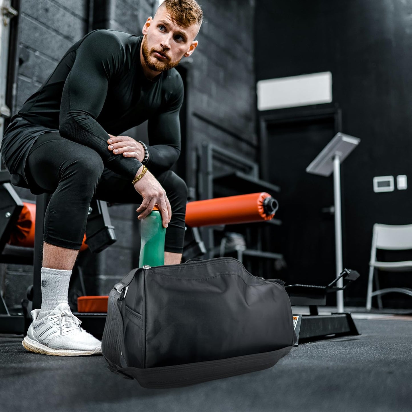 C&F BOGMOST Small Travel Duffel Bag Foldable Waterproof Gym Bag for Gym Beach Swim Bag Men Women Duffle Bag Lightweight Oxford Cloth Sports Bag -Sky Blue