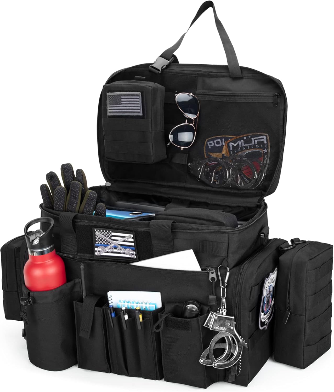 Trunab Patrol Bag - Police Duty Organizer with 15.6” Tablet & Laptop Storage | MOLLE Compatible