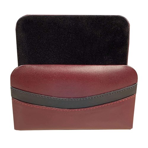 Dacasso Burgundy Leather Letter Holder