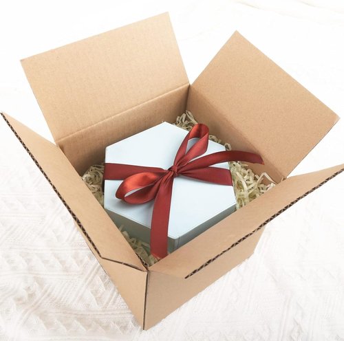 Mat Board Center | 25-Pack 7x7x7 Inches Corrugated Cardboard Shipping Boxes for Moving & Mailing