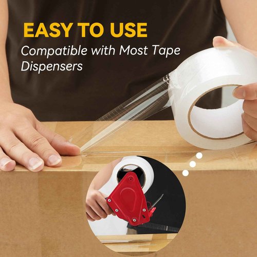 YOOKIA Clear Packing Tape 36 Rolls, Total 3960 yd., Heavy Duty Shipping Tape, Each 2 inch x 110 Yards x 2 mil Thick for Shipping, Packaging, Sealing and Moving