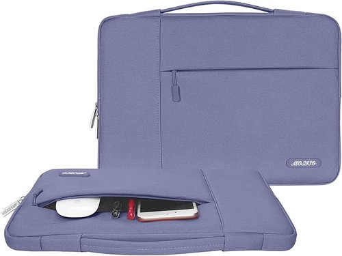 MOSISO Laptop Case - 13.3 Inch Sleeve with Handle | Compatible with MacBook Air/Pro & More - Lavender Gray