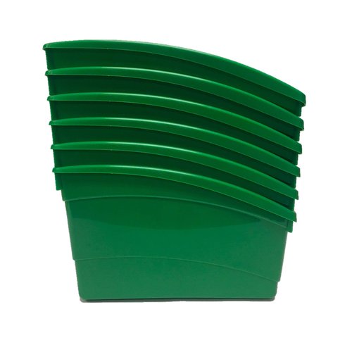 S&S Worldwide Book Bins Set, 10-1/2" Length, 4" Width, Green, Pack of 6