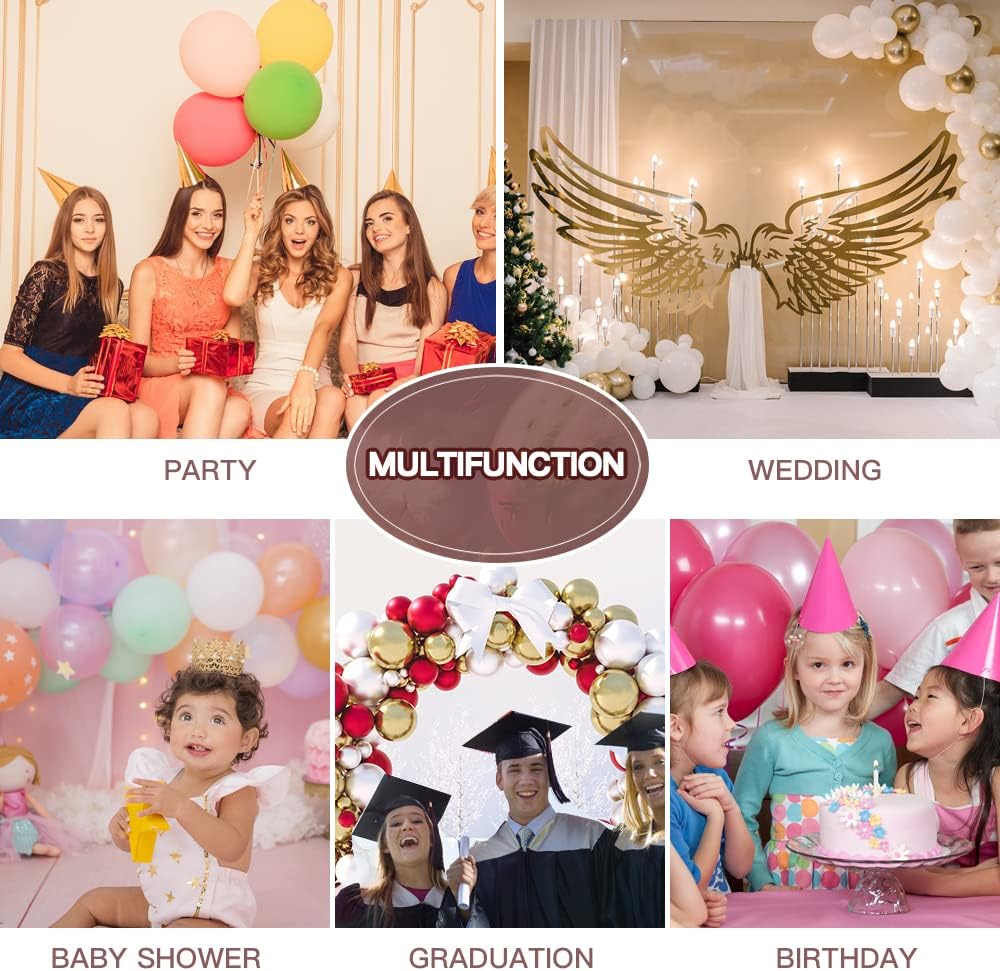 Skiennix Balloon Arch Kit - 32.8ft Balloon Garland with 200 Glue Points for Weddings & Parties