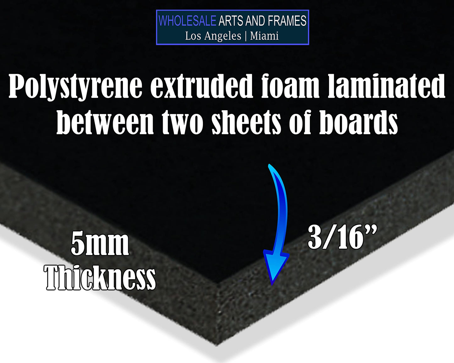 Black Foam Board 24x30 250PK. 3/16 Thick Black Foam Core Board Large 24x30 Black Poster Board. Foamcore – Quality Alternative for Black Cardboard, Polystyrene Rigid Foamboard Large Foamcore Backing