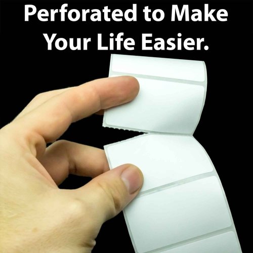 Premium, Extra Sticky 2x1in Direct Thermal Label 12 Pack. Bulk (16,560 pcs) Perforated Top Coated, Self-Adhesive Stickers for FNSKU Barcodes. Zebra Printer Compatible. Packaging and Shipping Supplies.