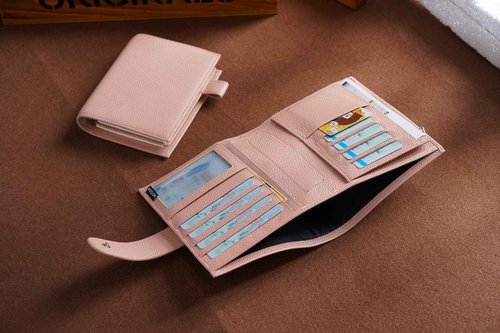 Moterm Pocket Versa - Pocket Size Binder Planner and Wallet Combo (Pebble-Dusty Rose, 19mm Ring)