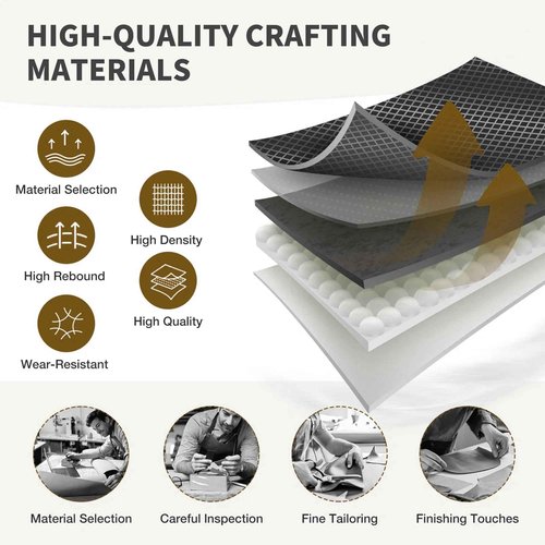 500lbs Ultra Big and Tall Office Chair Extra Wide Large Heavy Duty Thick Padded Computer Executive Ergonomic High Back