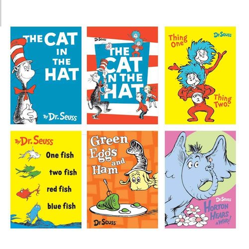 Raymond Geddes Dr. Seuss Character Erasers for Kids (Pack of 60) & Dr Seuss Mini Memo Pad (Pack of 48)
