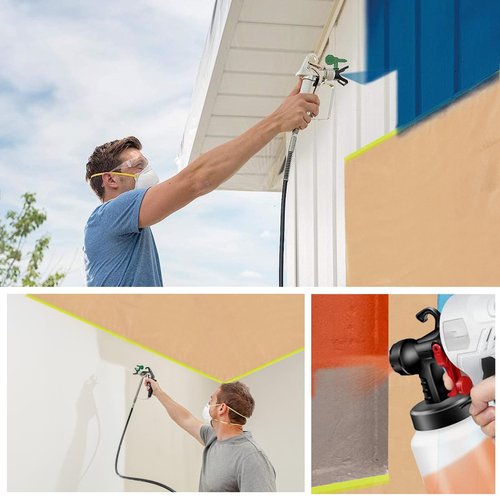 12Inchx50Feet Pre-Taped Masking Paper Roll - Heavy Painters Paper with Adhesive, Tear-Resistant for Auto Body, Wall Painting, Floor Protection, Furniture&DIY Projects(12 Roll) (12, 12inch*50feet)