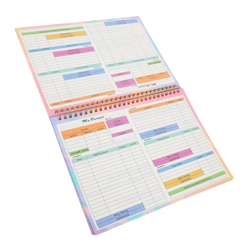 Angoily Accounting Record Book Financial Ledger for Household Budgeting Expense Tracking Simplified Cash Management Journal for Personal Business Use