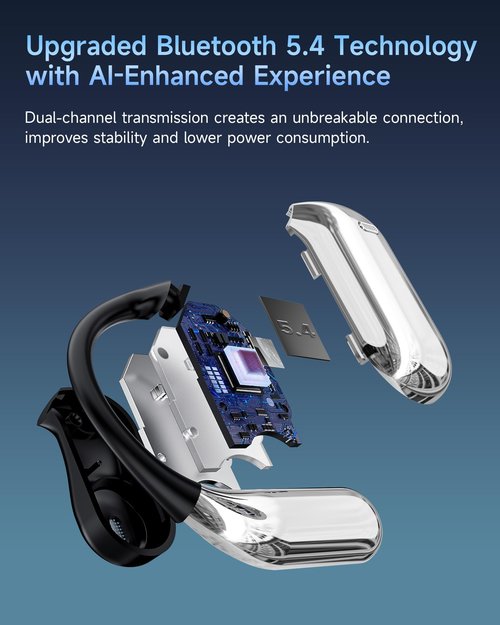 AI Translator Earbuds Real-Time, 3-in-1 Ultra Open Ear Bluetooth Headphone Translator 144 Languages & Accents, with Charging Case for Travel & Learning & Business Negotiation, iOS & Android Compatible