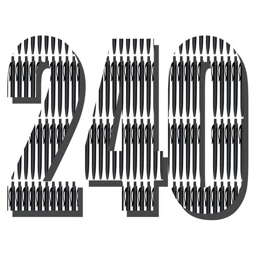 Aozora Pens Bulk 240 Pack Black Click Pens No Bleed Wholesale Retractable Ballpoint Pens Medium Point,Smooth Ink Pens for Journaling School Office Supplies 1.0MM Black Ink