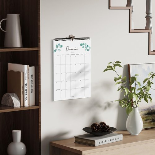 Jotsome Wall Calendar 2025-2026, Runs from July 2025 Until December 2026, Academic Calendar Planner ,Modern Greenery Minimalist Calendar,Wall/Desktop Perfect for Home, School, Office,Easy to organize,14.2"x11.2"