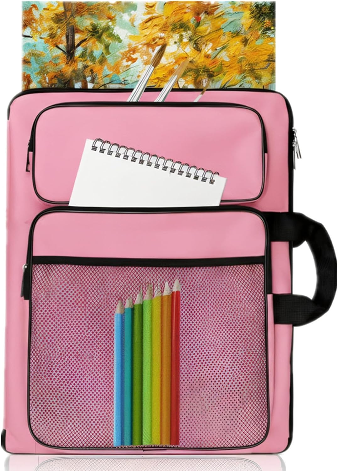 TreochtFUN Art Portfolio - Kids Drawing Supply Bag | 15"x18" Storage Case for Artwork & Sketchbooks