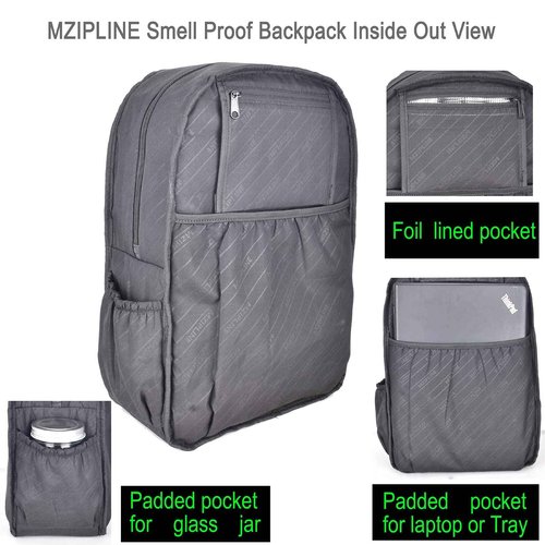 MZIPLINE Travel Bag-Smell Proof-Backpack With TSA Lock & Key Daypack bag for Men & Women Travel