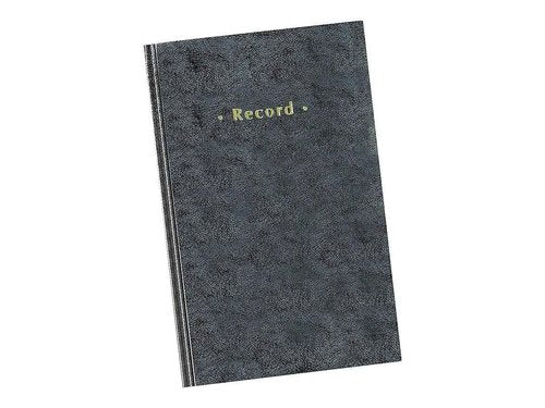 Staples Record Book, 7.25"W x 11.75"H, Blue Marble, 300 Sheets/Book (886673)