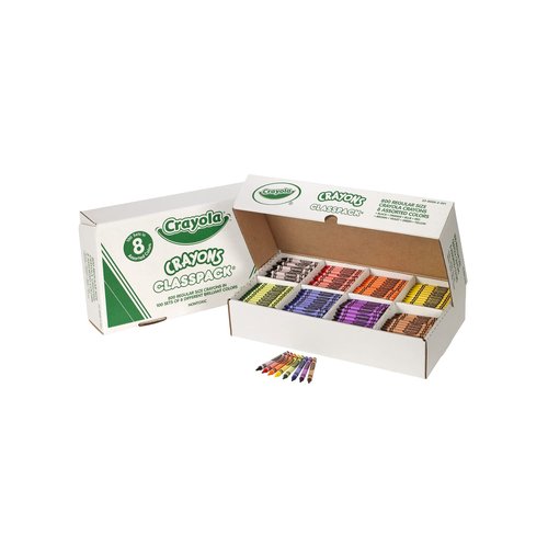 Crayola Crayon Classpack (800ct), Bulk Crayons for Kids, Bulk Back to School Essential Supplies, Large Crayon Box, Preschool Teacher Classroom Must Haves