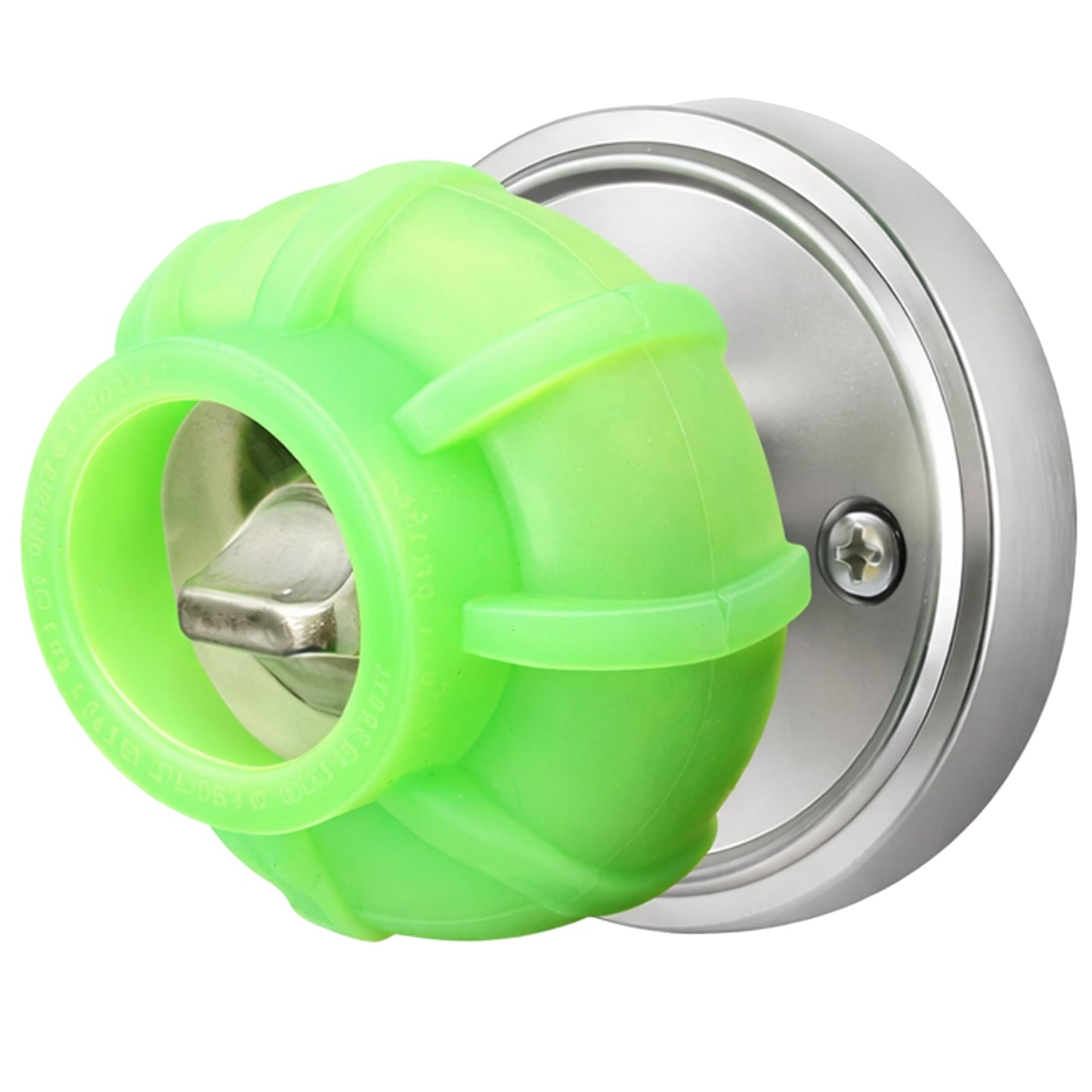 Door Handle Grip Doorstop Knob Stopper Cover, Set of 2 Door Knob Grips Universal Size (Neon Green)
