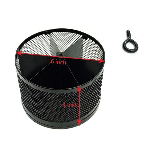 SETTFRFE Rotating Pen Holder for Desk,Supplies Organizer pencil Caddy,6 Compartments Desk Organizer,Black (Metal Mesh Style)