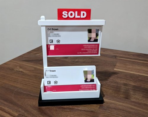 Jxueych Real Estate Business Card Holder for Desk, Realtor Business Office Reception Desktop Business Card Display for Men & Women - Holds Standard Cards