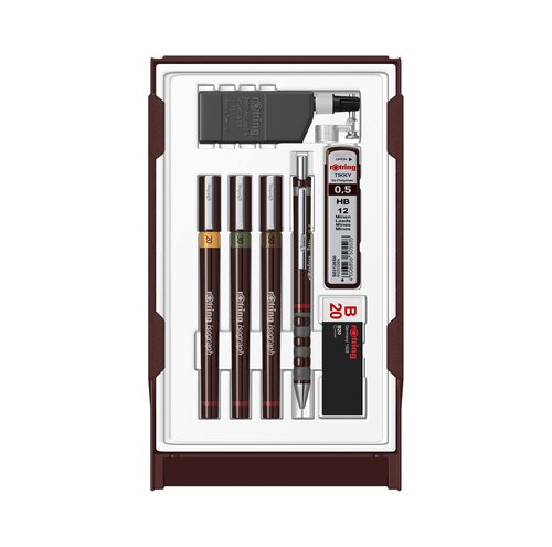 ROtring Isograph Technical Drawing Pen Set 3-Pen College Set (0.2–0.5-mm)