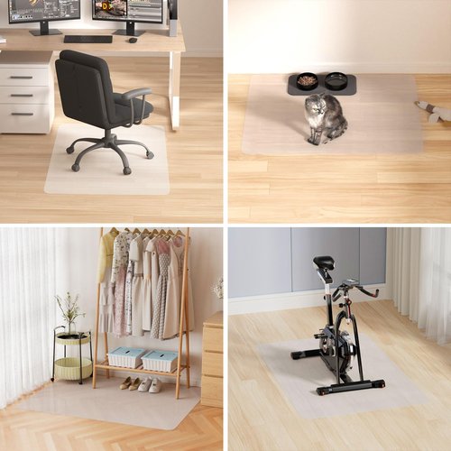 Comfypad POE Office Chair Mat for Rolling Chairs, 36 x 48 in, Non-Slip Floor Protector for Hardwood & Tile, Easy Glide Desk Chair Mat for Home Office