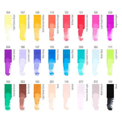 Faber-Castell Creative Studio Goldfaber Aqua Dual Marker, Multicoloured, Marker Wallet Of 24, For Art, Craft, Drawing, Sketching, Home, School, University, Colouring