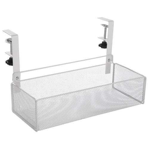 Under Desk Drawer Desk Side Storage, Adjustable Clamp On Mesh Metal Desks Organizer, Under Desks Hanging Organizer for Homes, Offices, Schools