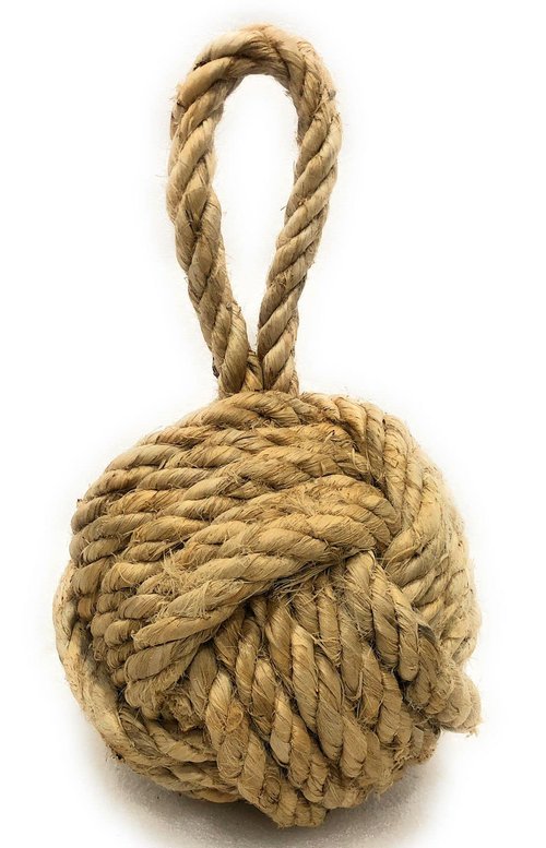 Marseille Rope Knot Jute Rope Door Stopper 10-in