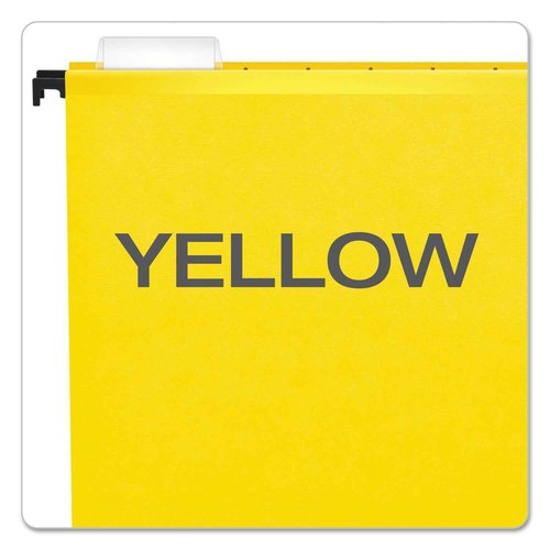 Pendaflex SureHook Reinforced Hanging Folders, Letter Size, Yellow, 20 per Box (6152 1/5 YEL)