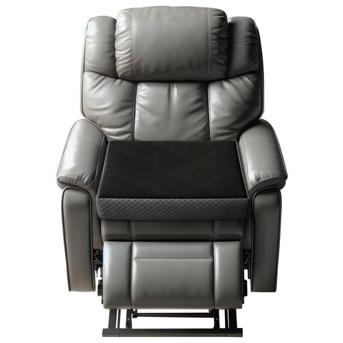 Kolbs Extra Large Recliner Cushion | Chic 2 Tone Velvet Cover | Memory Foam Seat Pillow 5 inch Thick 20 x 20 | Recline Chair Cushions for Elderly - Extra Large Chair Pad
